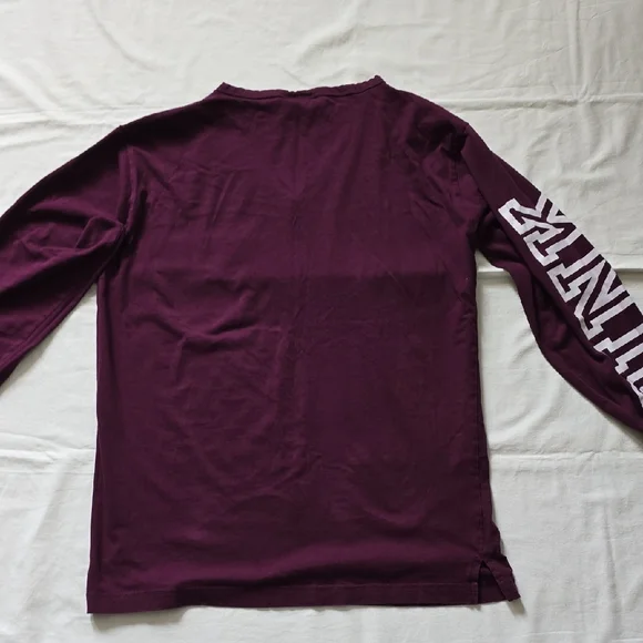 PINK Victoria's Secret Maroon V-Neck Sweater - Picture 5 of 7